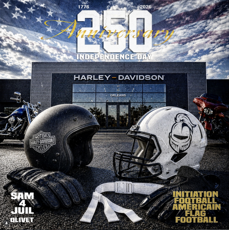 harley davidson chevaliers Orleans football américain flag football